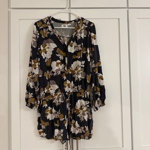 Old Navy Floral Navy Romper